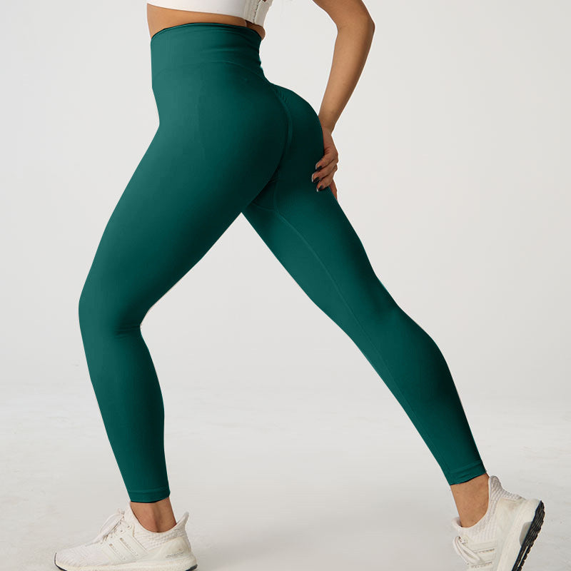 Autumn And Winter Peach Hip Yoga Trousers Sports Cycling Pants
