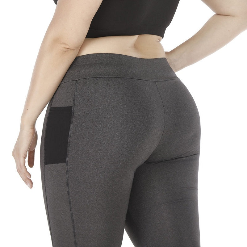 Women's plus size sports cutout leggings
