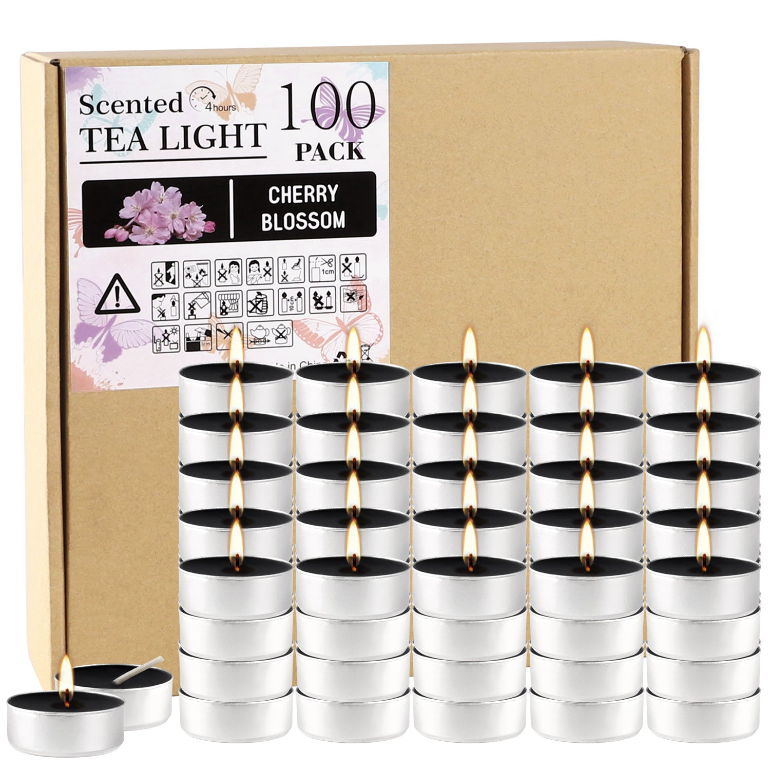 100 Hot Tea And Wine Scented Candles
