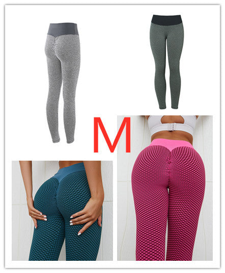 Plaid Leggings Fitness Yoga Pants Women's Seamless High Waist Breathable Gym Leggings
