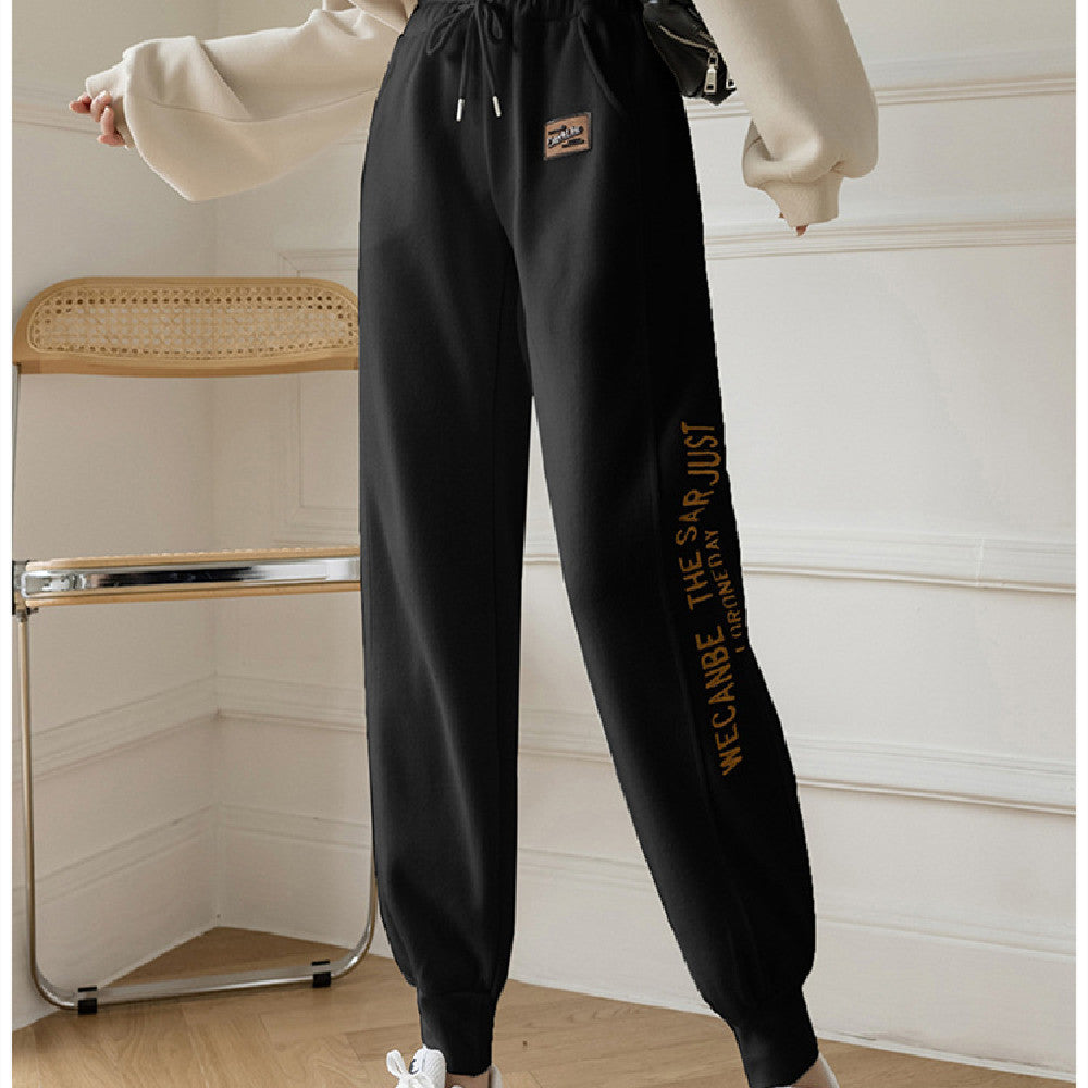 Plush Personalized Leggings Sweatpants For Women
