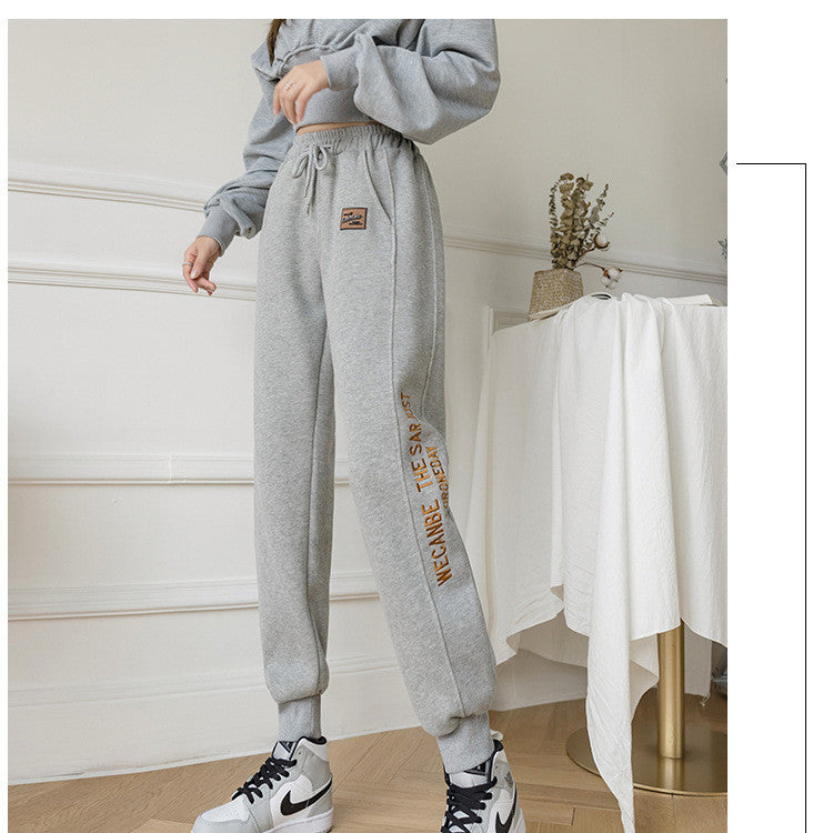 Plush Personalized Leggings Sweatpants For Women
