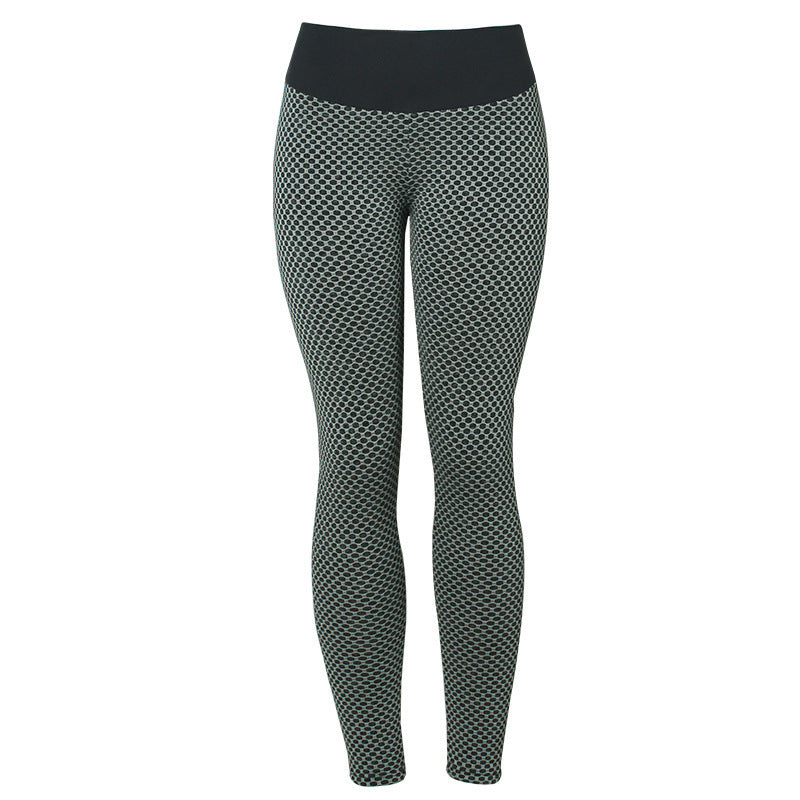 Plaid Leggings Fitness Yoga Pants Women's Seamless High Waist Breathable Gym Leggings
