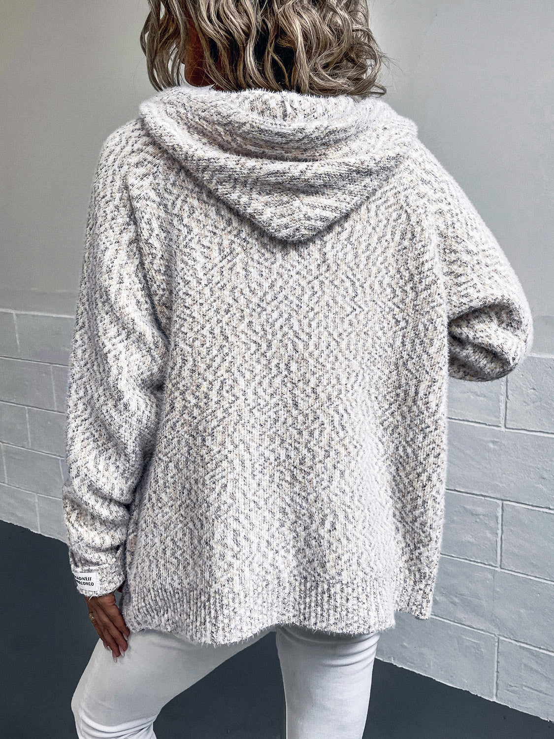 Zip-Up Hooded Sweater
