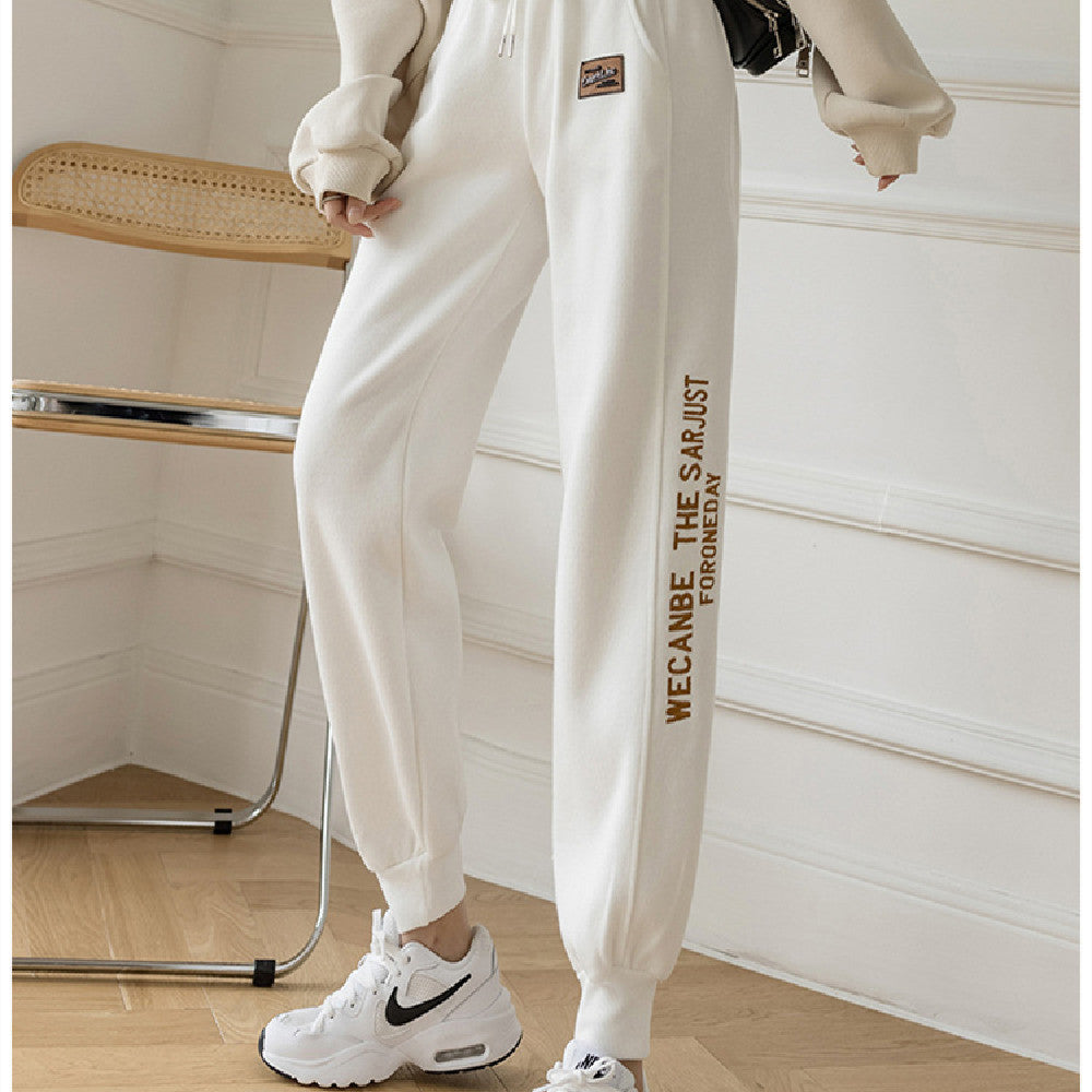 Plush Personalized Leggings Sweatpants For Women
