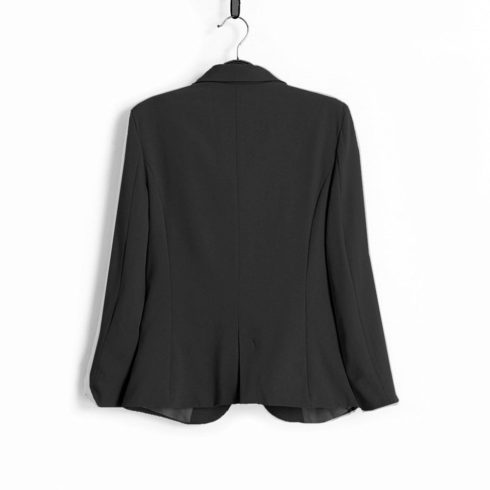 Office Ladies Black Formal Blazer Women Work Suit
