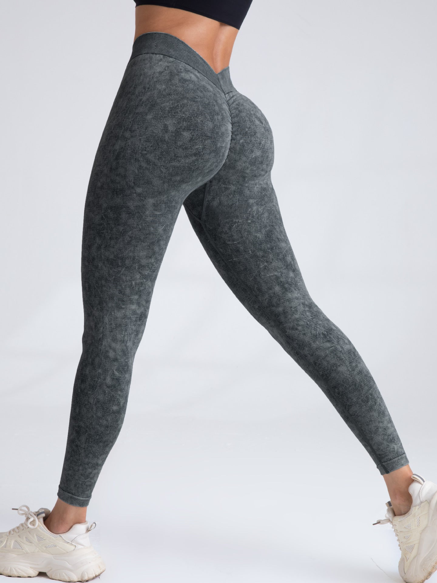 Peach Hip Raise Seamless Yoga Pants Women's Elastic High Waist
