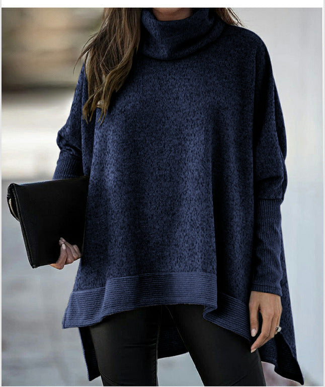 New Bat Sleeve Loose Turtleneck Sweater
