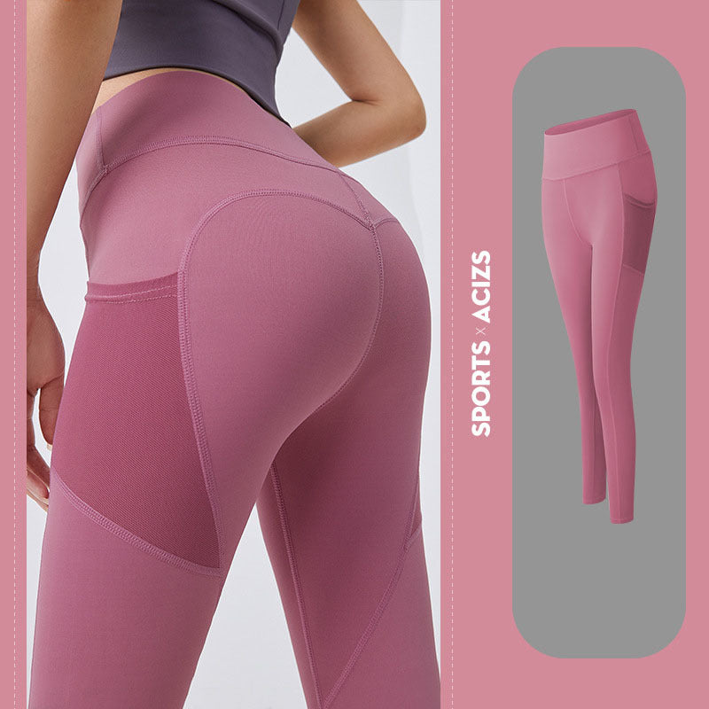 Yoga Pants Women With Pocket Leggings Sport Girl Gym Leggings Women Tummy Control Jogging Tights Female Fitness Pants
