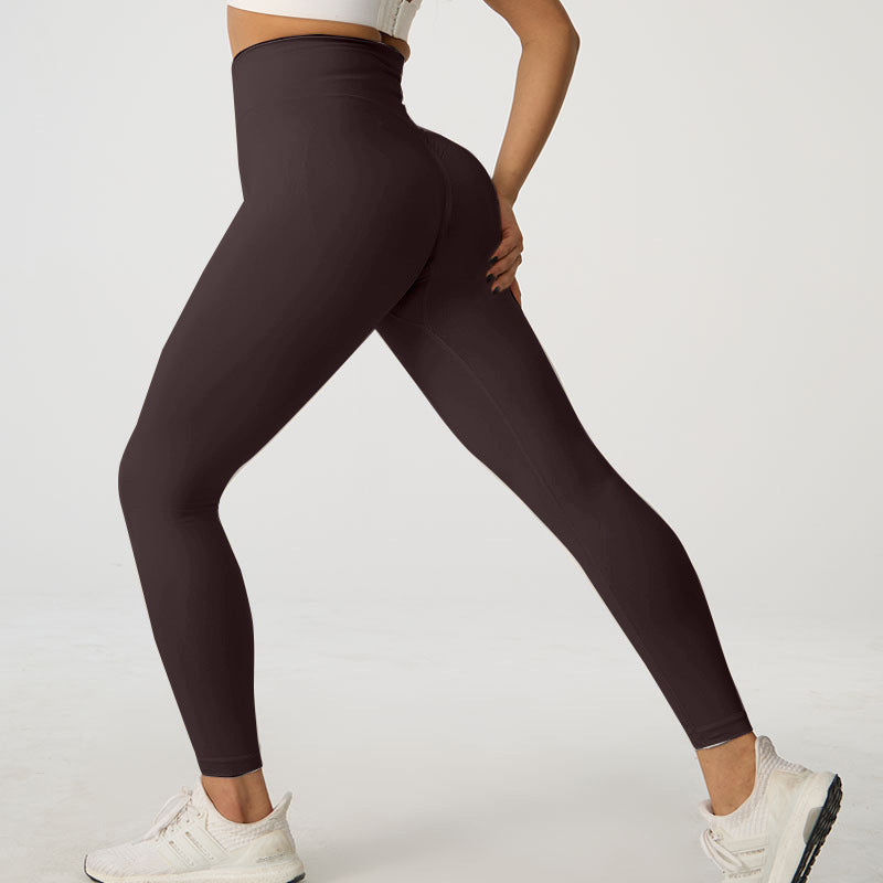 Autumn And Winter Peach Hip Yoga Trousers Sports Cycling Pants
