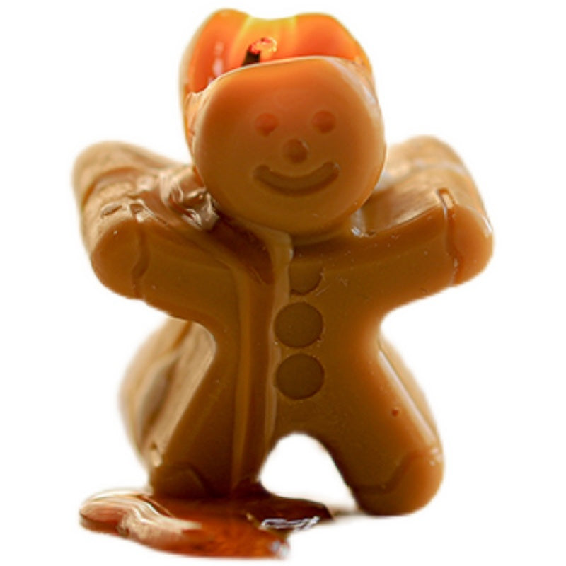 Homemade Gingerbread Man Christmas Scented Candles
