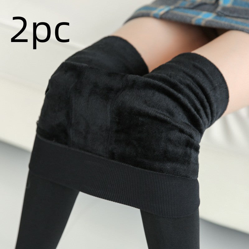 Fashionable Warm Fur Leggings Winter Body Legs Keep Warm
