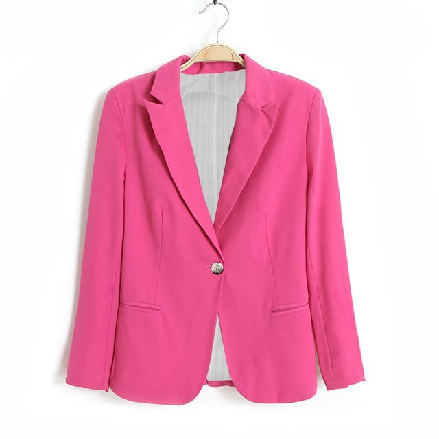 Office Ladies Black Formal Blazer Women Work Suit
