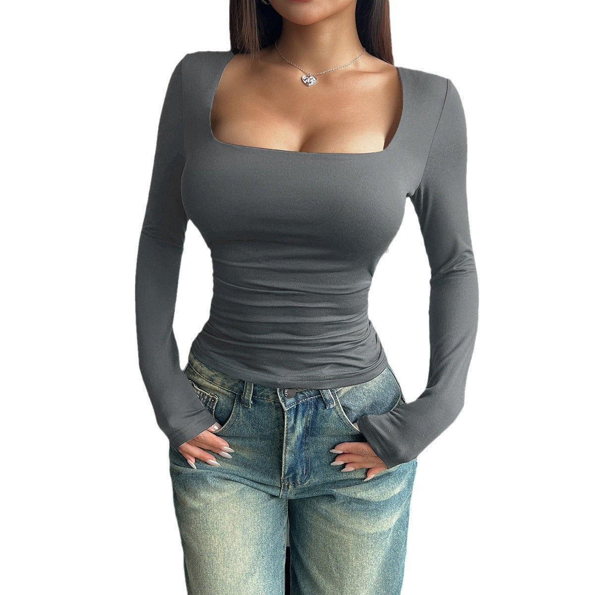 Pullover Tight Casual Fashion Tops Women
