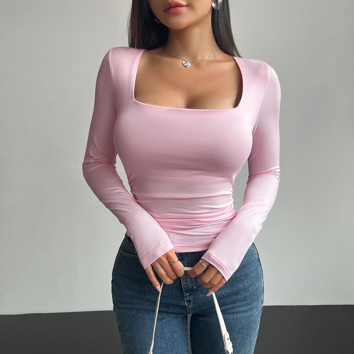 Pullover Tight Casual Fashion Tops Women
