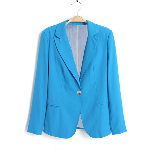 Office Ladies Black Formal Blazer Women Work Suit
