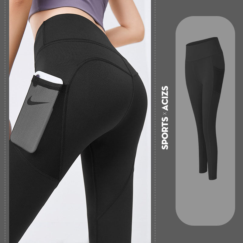 Yoga Pants Women With Pocket Leggings Sport Girl Gym Leggings Women Tummy Control Jogging Tights Female Fitness Pants
