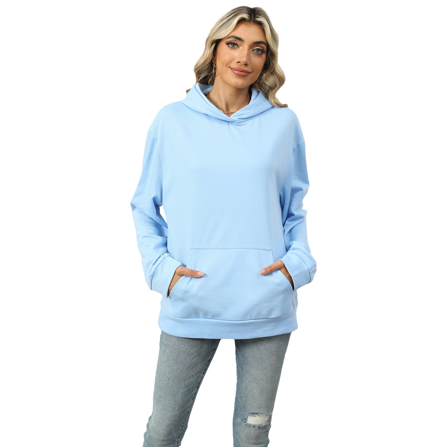 Casual Hooded Pocket Sweatshirt Women
