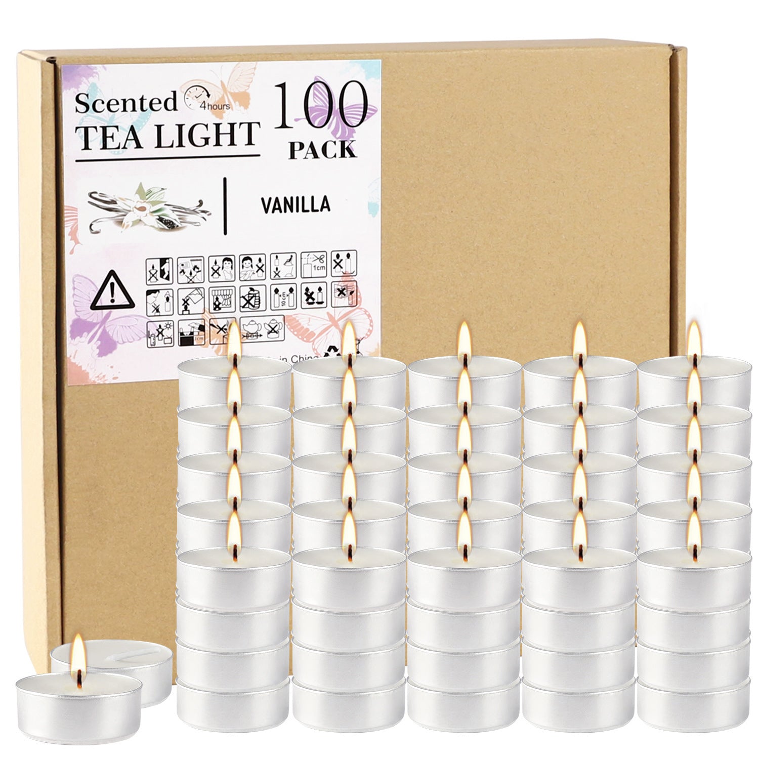 100 Hot Tea And Wine Scented Candles
