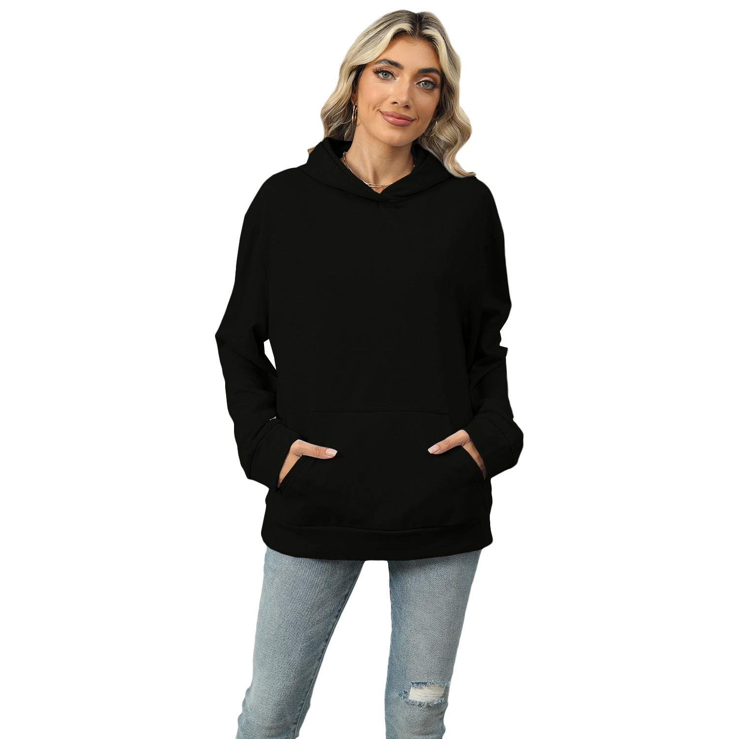 Casual Hooded Pocket Sweatshirt Women
