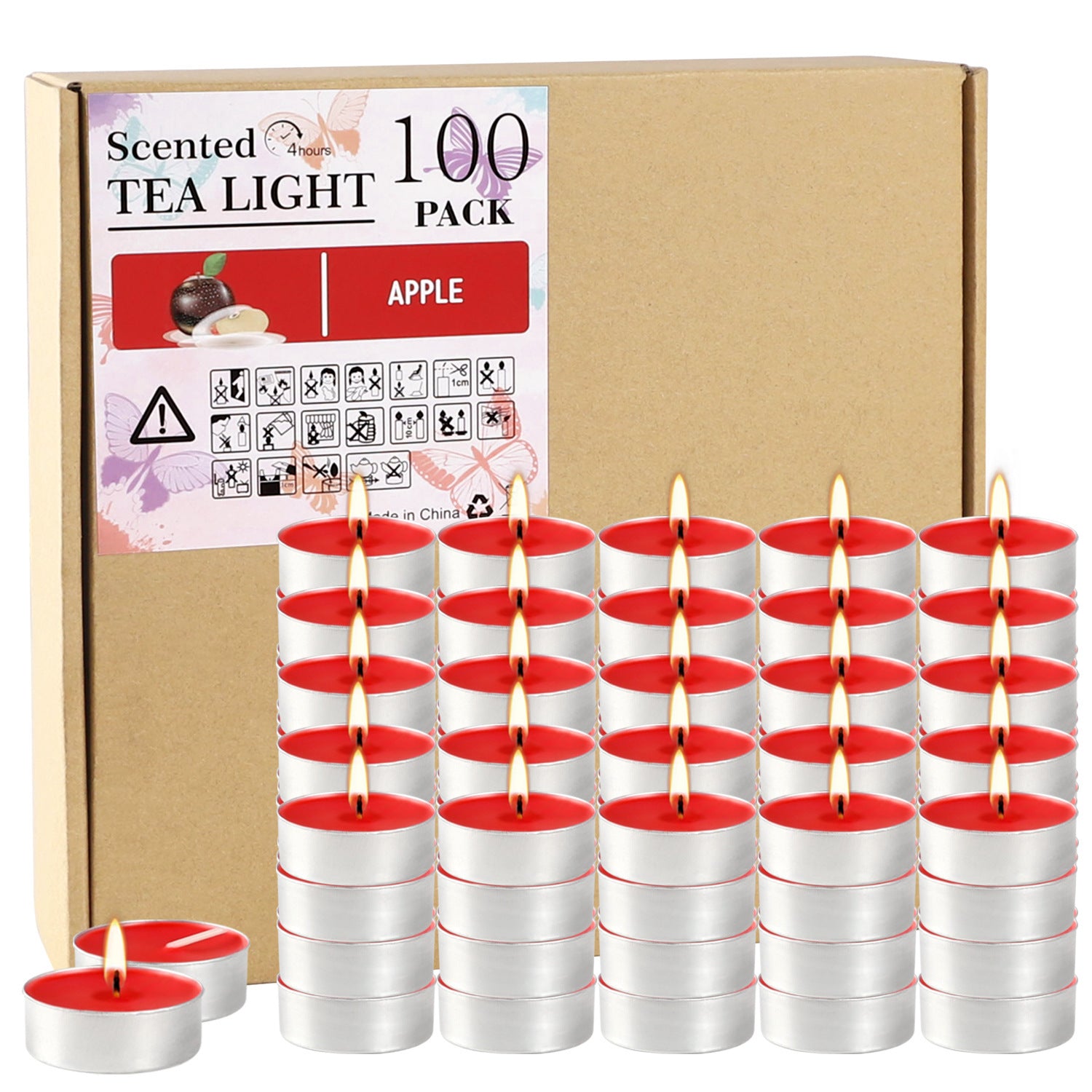 100 Hot Tea And Wine Scented Candles
